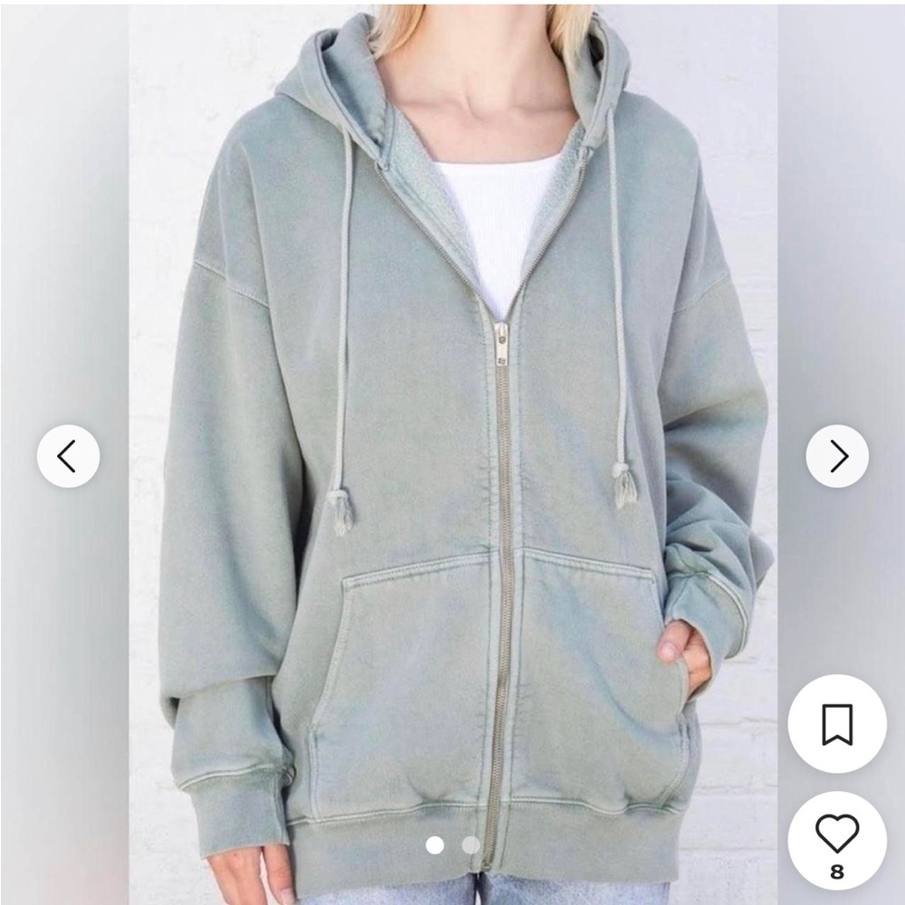 Brandy Melville Light Green Hoodie